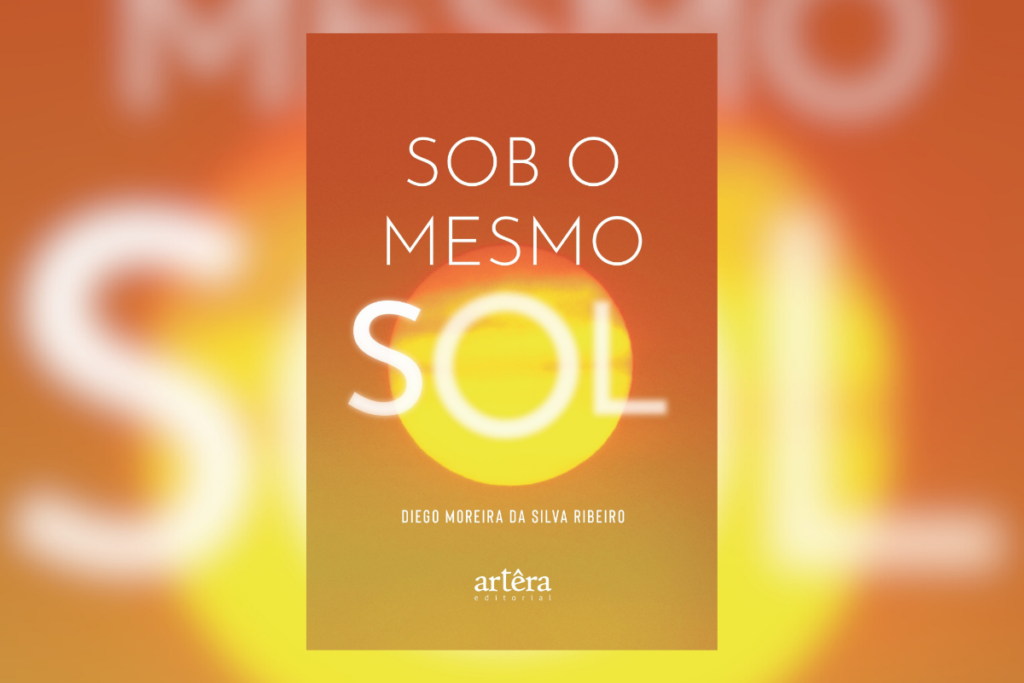 capa do livro "Sob o mesmo sol" em tons de amarelo e laranja