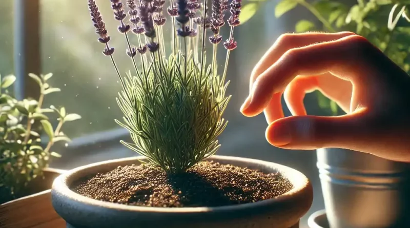 Lavanda saudável 3 maneiras de checar a umidade