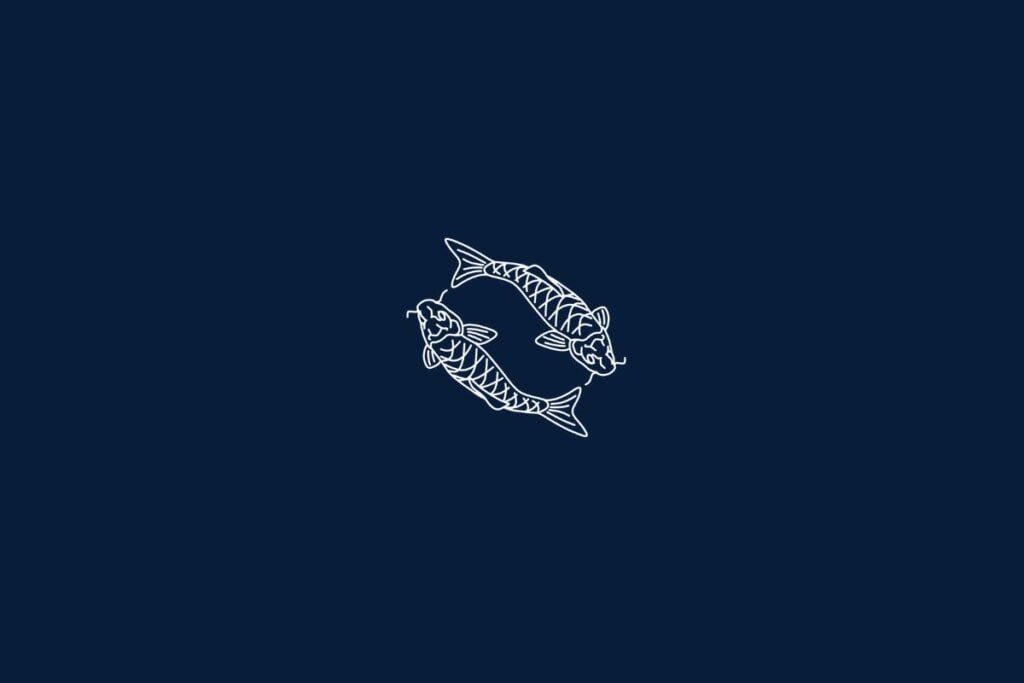 Horóscopo do dia: previsão para os 12 signos em 29/03/2025 66 Ilustração de dois peixes em um fundo azul-escuro