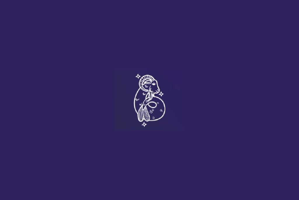 Horóscopo do dia: previsão para os 12 signos em 03/05/2025 64 Ilustração do signo de Capricórnio em um fundo roxo