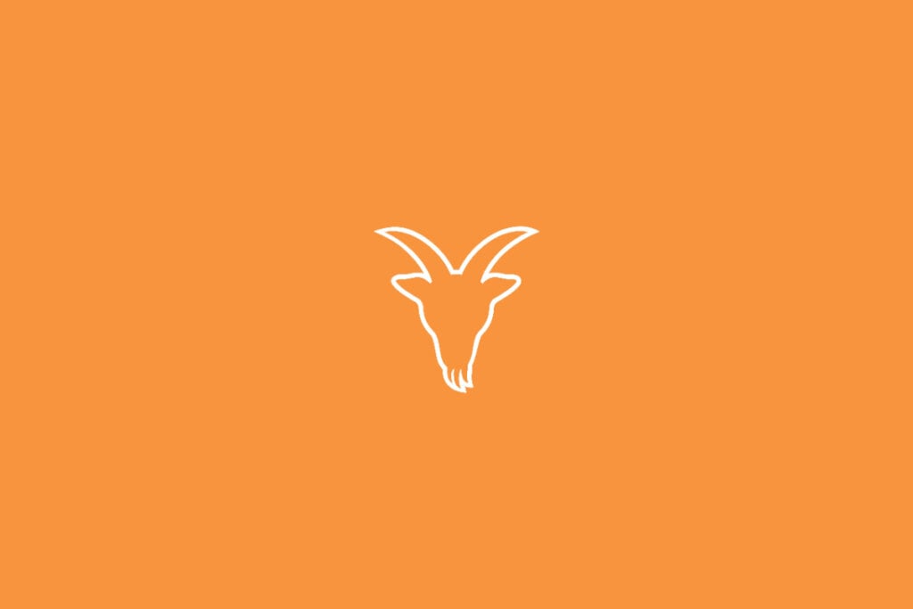 Horóscopo do dia: previsão para os 12 signos em 25/05/2025 64 Ilustração do signo de Capricórnio em fundo laranja, com uma figura de cabra com chifres