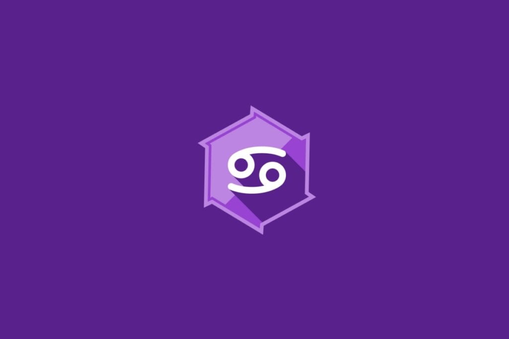 Horóscopo do dia: previsão para os 12 signos em 09/05/2025 58 Ilustração do signo de Câncer, em fundo roxo, com símbolo representado por duas formas circulares interligadas por curvas