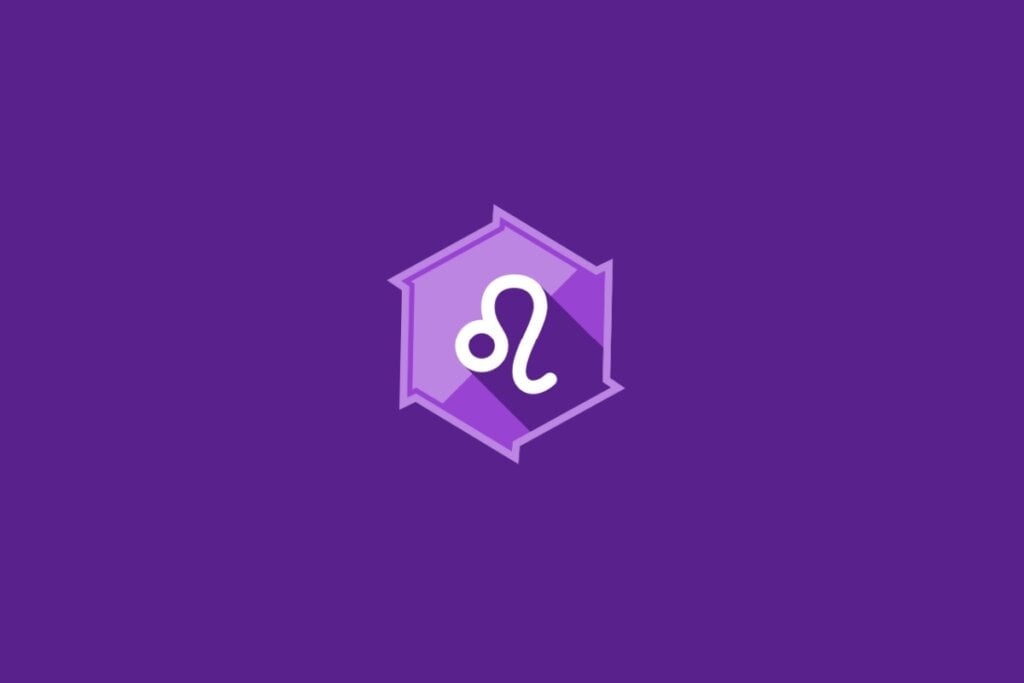 Horóscopo do dia: previsão para os 12 signos em 09/05/2025 59 Ilustração do signo de Leão, em fundo roxo, com símbolo curvado que lembra uma cauda de leão em movimento