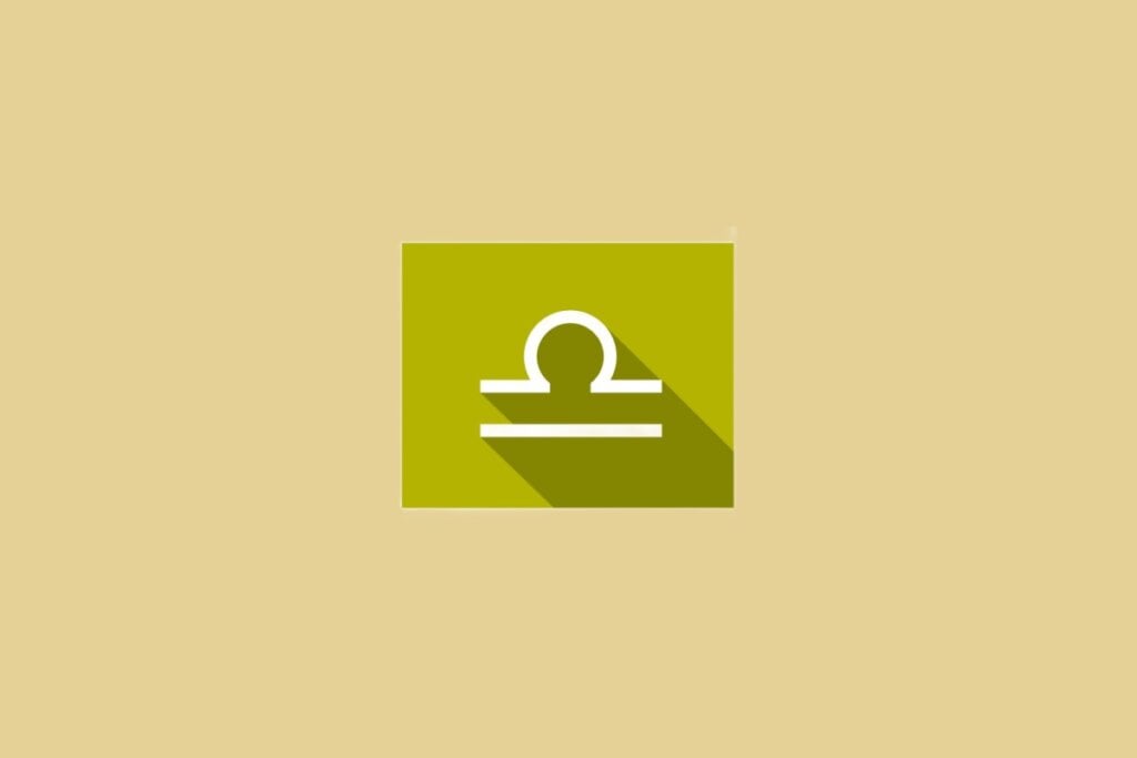 Horóscopo do dia: previsão para os 12 signos em 13/05/2025 61 Ilustração do signo de Libra, em fundo amarelo-mostarda, com símbolo representando uma balança com uma linha curva sobre uma linha reta