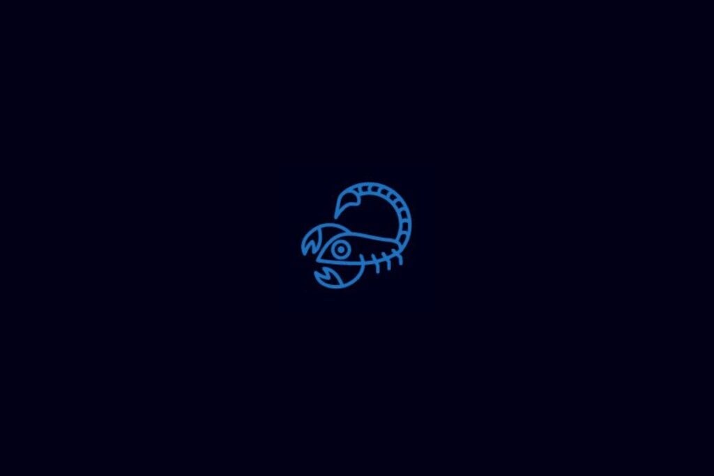 Horóscopo do dia: previsão para os 12 signos em 19/05/2025 62 Ilustração do signo de Escorpião em um fundo azul