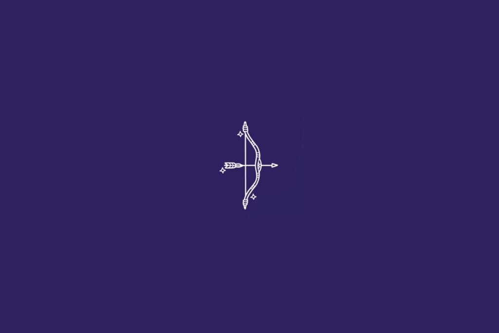 Horóscopo do dia: previsão para os 12 signos em 03/05/2025 63 Ilustração do signo de Sagitário em um fundo roxo