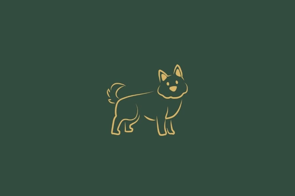 Veja as previsões do Horóscopo Chinês para junho de 2025 65 Ilustração de um cachorro em um fundo verde-escuro