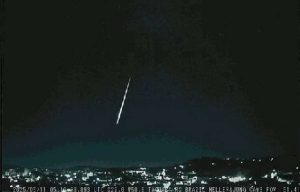 Meteoro iluminado