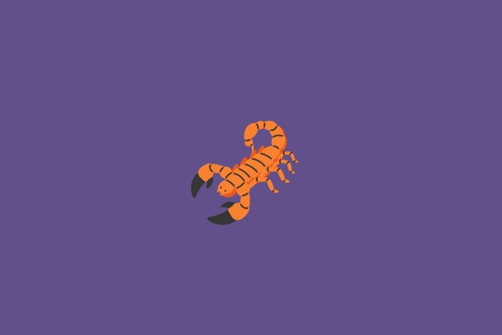 Horóscopo do dia: previsão para os 12 signos em 23/05/2025 62 Ilustração do signo de escorpião em um fundo roxo