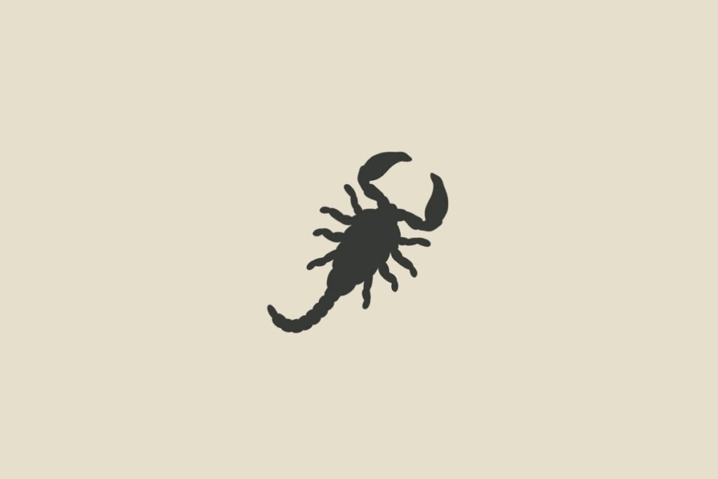 Horóscopo do dia: previsão para os 12 signos em 26/05/2025 62 Ilustração do signo de Escorpião em um fundo cinza
