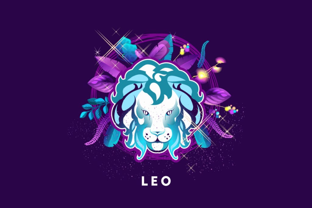 Horóscopo do dia: previsão para os 12 signos em 30/05/2025 59 Símbolo do signo de Leão em um fundo roxo