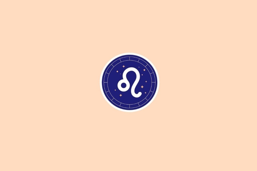 Horóscopo semanal: previsão dos signos de 02 a 08 de junho de 2025 59 Ilustração do signo de leão em um círculo azul em cima de um fundo bege