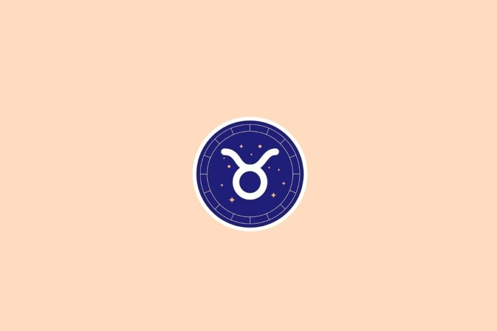 Horóscopo semanal: previsão dos signos de 02 a 08 de junho de 2025 56 Ilustração do signo de touro em um círculo azul em cima de um fundo bege
