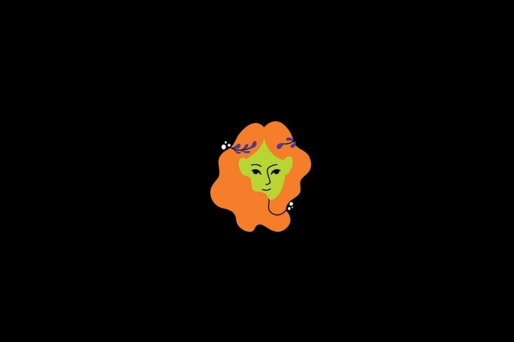 Horóscopo do dia: previsão para os 12 signos em 24/05/2025 60 Ilustração do signo de virgem nas cores verde e laranja em um fundo roxo