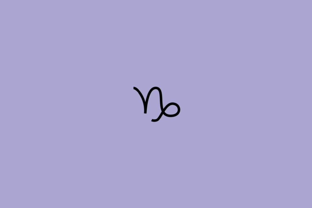 Horóscopo do dia: previsão para os 12 signos em 15/05/2025 64 Ilustração do signo de capricórnio em um fundo roxo