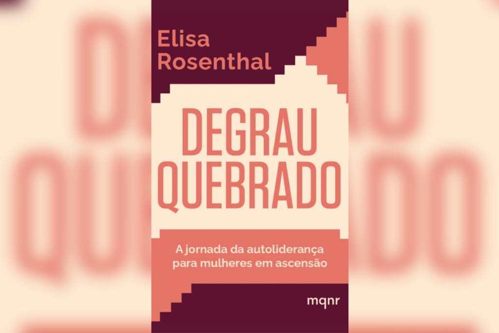 10 livros essenciais para alavancar os negócios e a carreira 51 Capa do livro “Degrau Quebrado” com fundo bege e vermelho e escada estilizada no canto superior direito