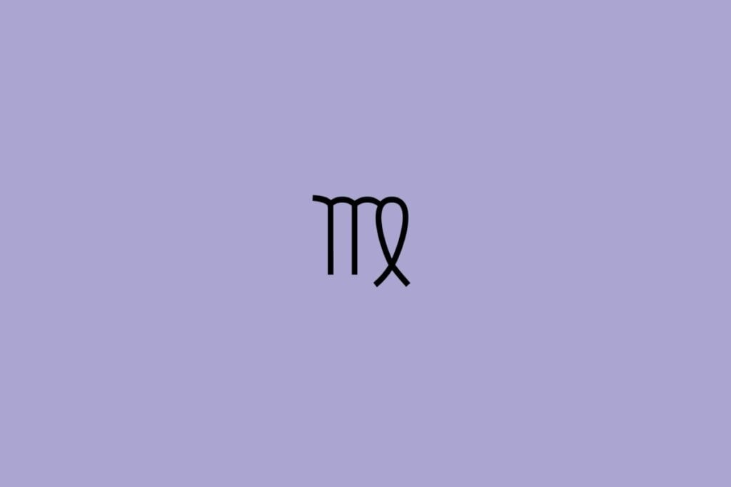 Horóscopo do dia: previsão para os 12 signos em 15/05/2025 60 Ilustração do signo de virgem em um fundo roxo