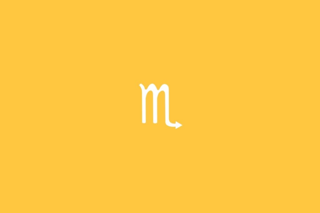 Horóscopo semanal: previsão dos signos de 19 a 25 de maio de 2025 62 Ilustração do signo de escorpião em um fundo amarelo