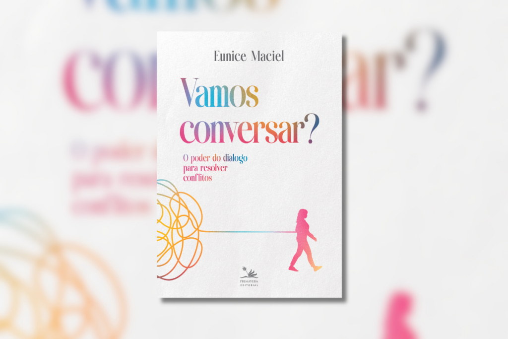 10 livros para presentear no Dia dos Namorados 51 Capa de livro com título e nome do autor escrito em diversas cores e ilustração de uma mulher andando e deixando uma bola de linhas para trás