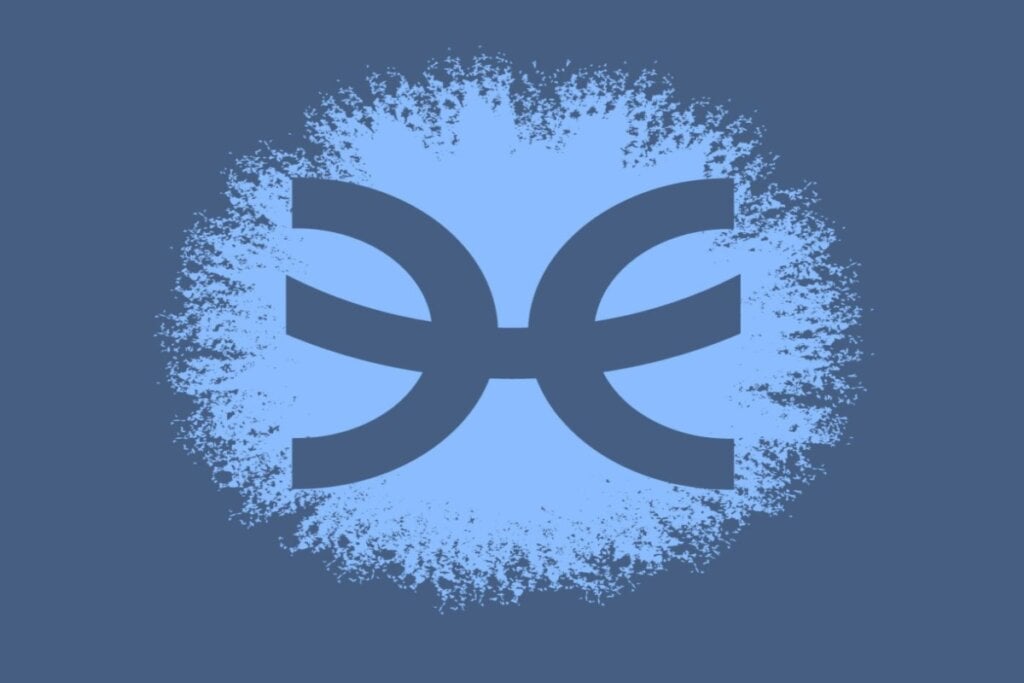 Horóscopo do dia: previsão para os 12 signos em 16/05/2025 66 Ilustração do símbolo do signo de peixes em círculo azul-claro sobre fundo azul-escuro