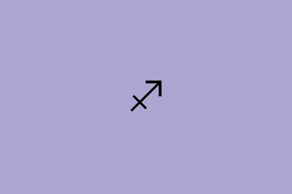 Horóscopo do dia: previsão para os 12 signos em 15/05/2025 63 Ilustração do signo de sagitário em um fundo roxo