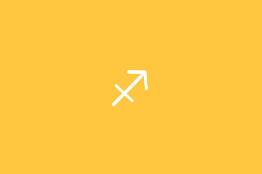 Horóscopo semanal: previsão dos signos de 19 a 25 de maio de 2025 63 Ilustração do signo de sagitário em um fundo amarelo