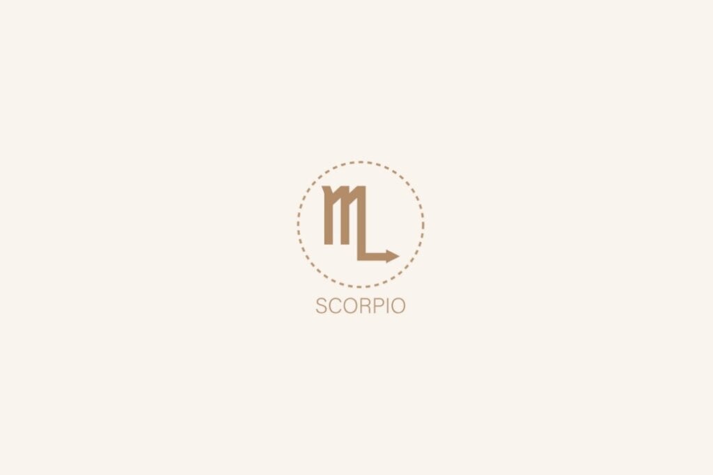 Horóscopo semanal: previsão dos signos de 12 a 18 de maio de 2025 62 Ilustração do signo de escorpião em um fundo bege