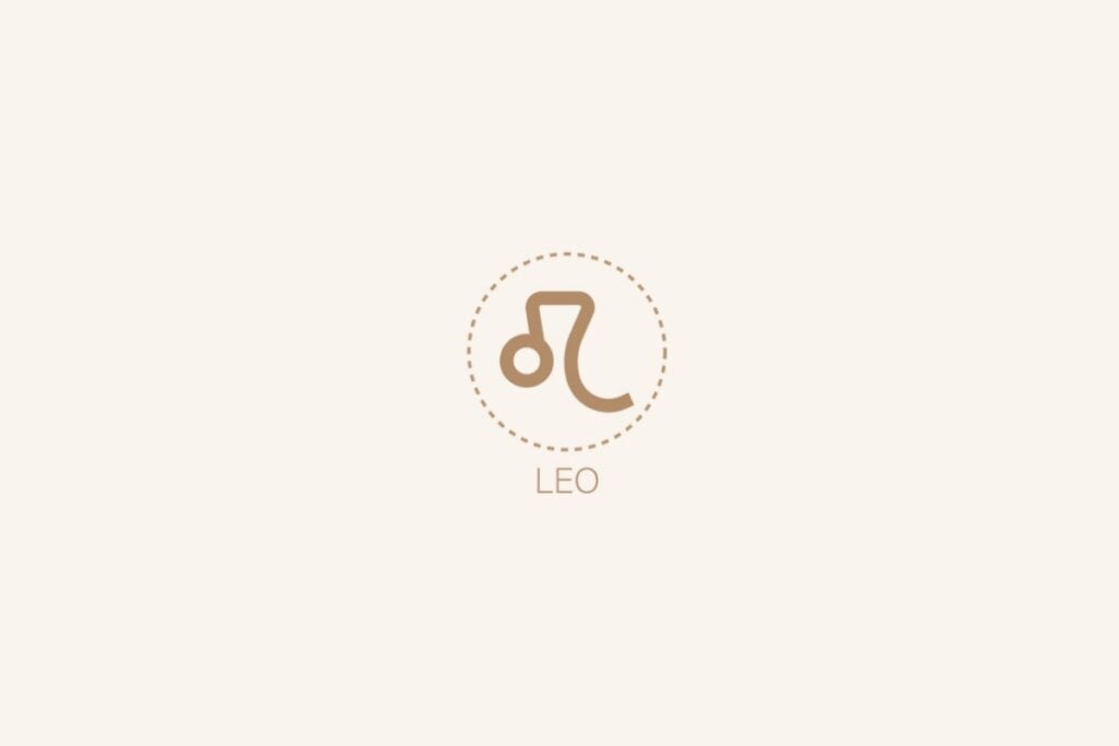 Horóscopo semanal: previsão dos signos de 12 a 18 de maio de 2025 59 Ilustração do signo de leão em um fundo bege