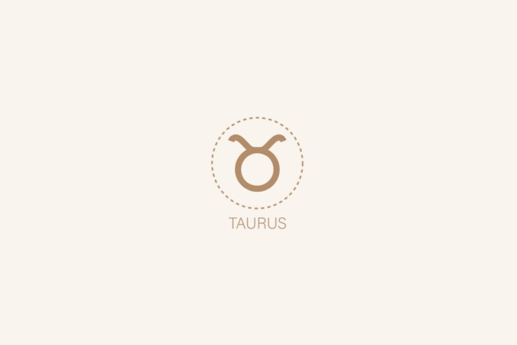 Horóscopo semanal: previsão dos signos de 12 a 18 de maio de 2025 56 Ilustração do signo de touro em um fundo bege