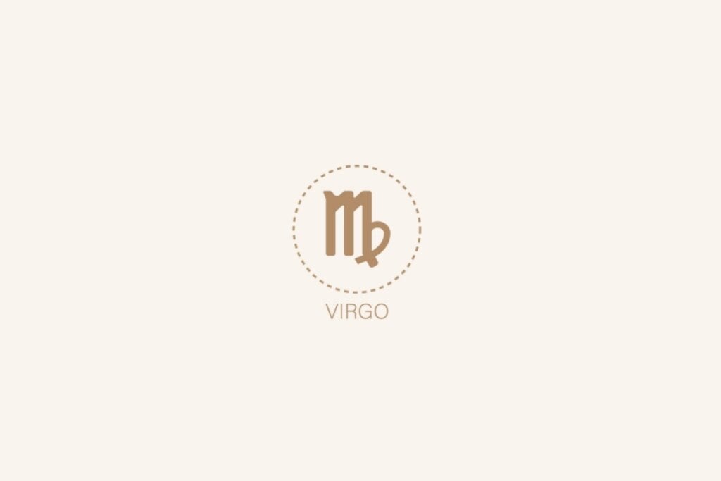 Horóscopo semanal: previsão dos signos de 12 a 18 de maio de 2025 60 Ilustração do signo de virgem em um fundo bege