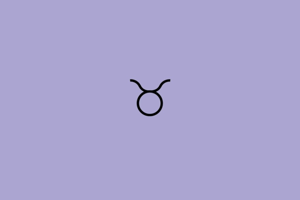 Horóscopo do dia: previsão para os 12 signos em 15/05/2025 56 Ilustração do signo de touro em um fundo roxo