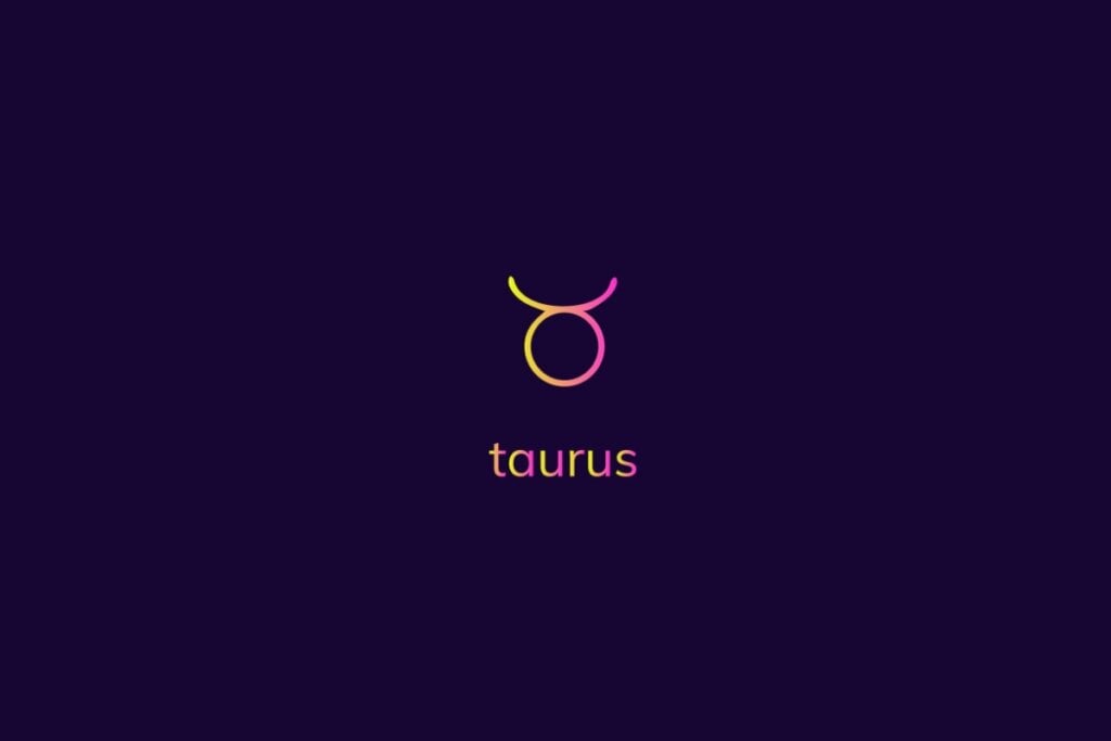 Horóscopo do dia: previsão para os 12 signos em 02/05/2025 56 Ilustração do signo de touro na cor rosa e amarelo em um fundo azul-escuro