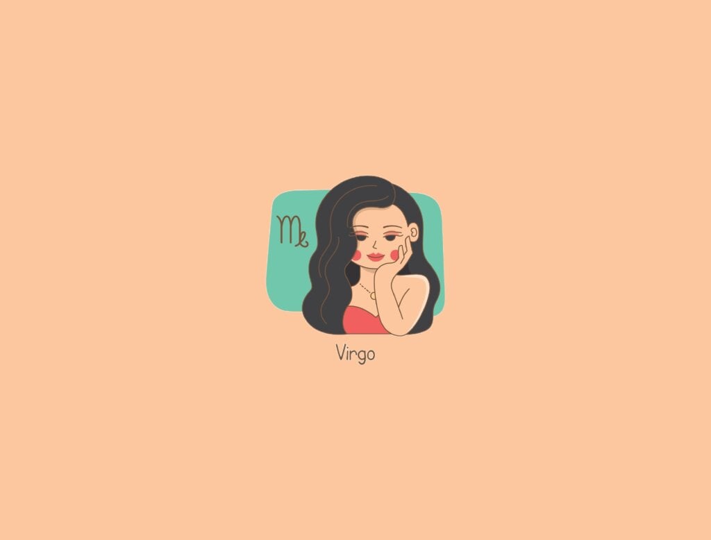 Confira as características da mãe de cada signo 66 Ilustração de uma mulher ao lado do símbolo do signo de virgem