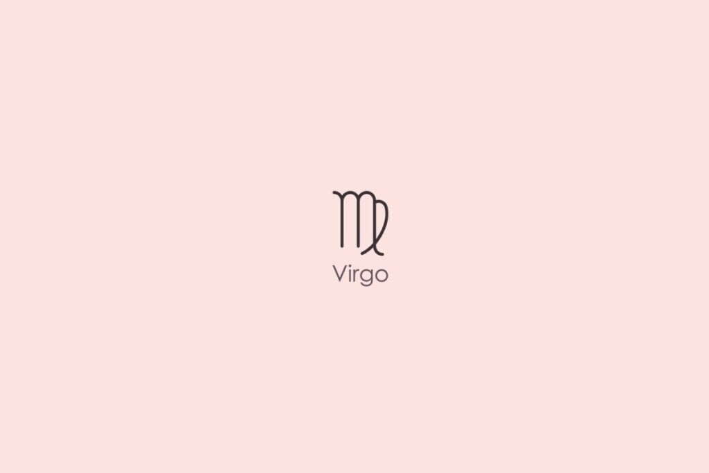 Horóscopo do dia: previsão para os 12 signos em 06/05/2025 60 Ilustração do signo de virgem em um fundo vermelho-claro