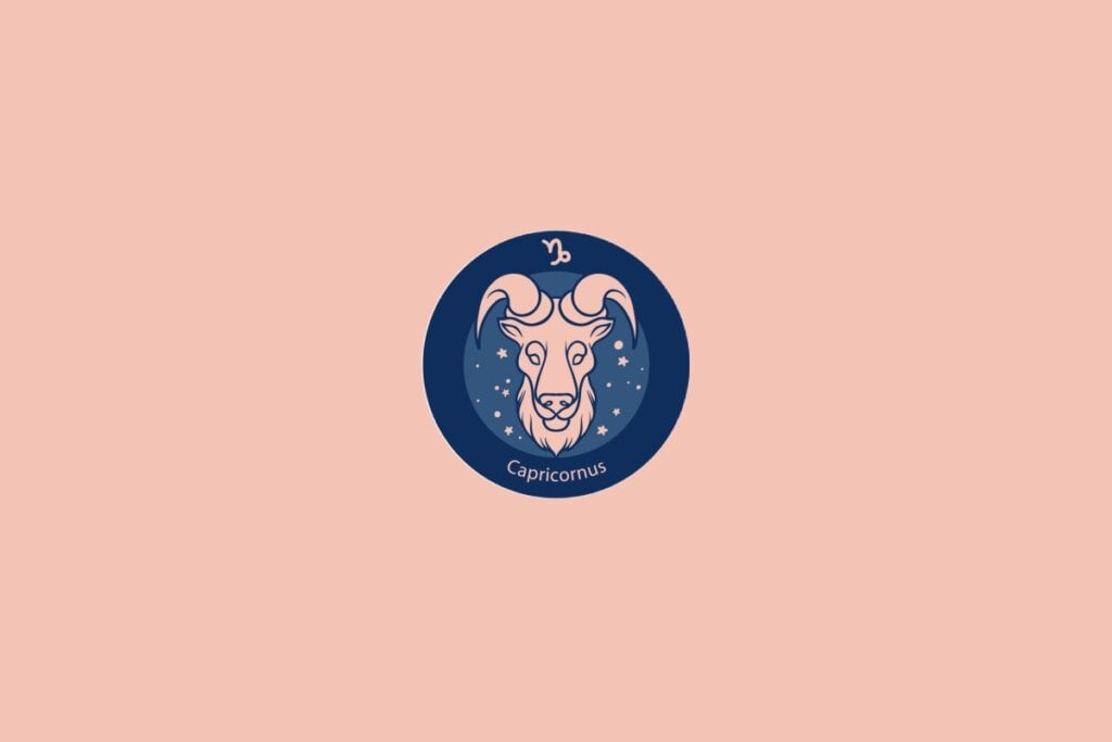 Horóscopo do dia: previsão para os 12 signos em 11/06/2025 64 Ilustração do signo de Capricórnio com a figura de uma cabra com chifres robustos em fundo azul com estrelas e fundo rosa