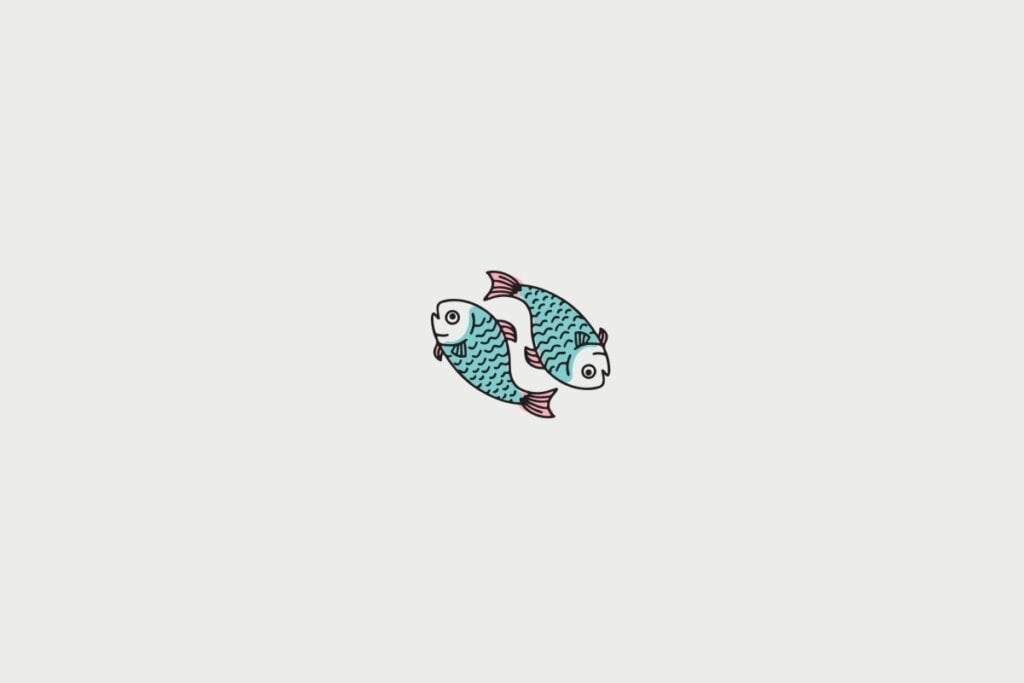 Horóscopo do dia: previsão para os 12 signos em 09/06/2025 66 Imagem do símbolo de Peixes em um fundo cinza