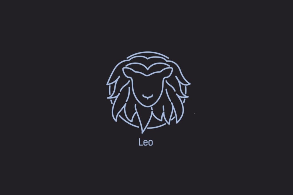 Veja a viagem ideal para cada signo do zodíaco 59 Ilustração do signo de Leão contendo a cabeça de um leão com uma juba