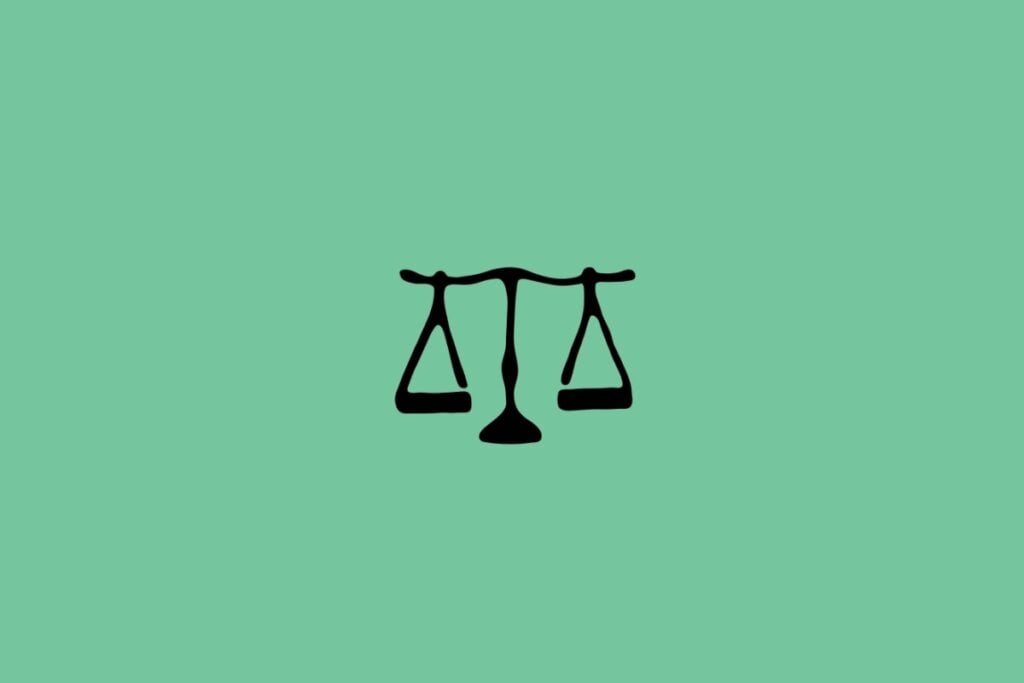 Horóscopo do dia: previsão para os 12 signos em 07/06/2025 61 Ilustração do signo de Libra com uma balança equilibrada