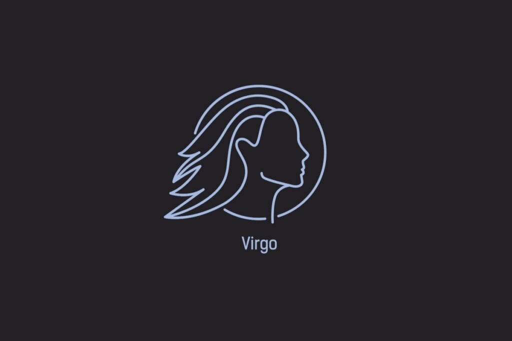 Veja a viagem ideal para cada signo do zodíaco 60 Ilustração do signo de Virgem contendo o perfil de um rosto feminino com cabelos soltos