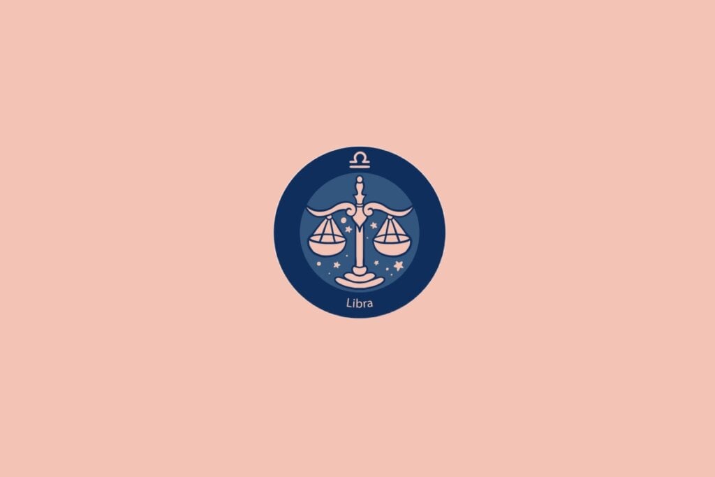 Horóscopo do dia: previsão para os 12 signos em 11/06/2025 61 Ilustração do signo de Libra com uma balança equilibrada em fundo azul com estrelas e fundo rosa