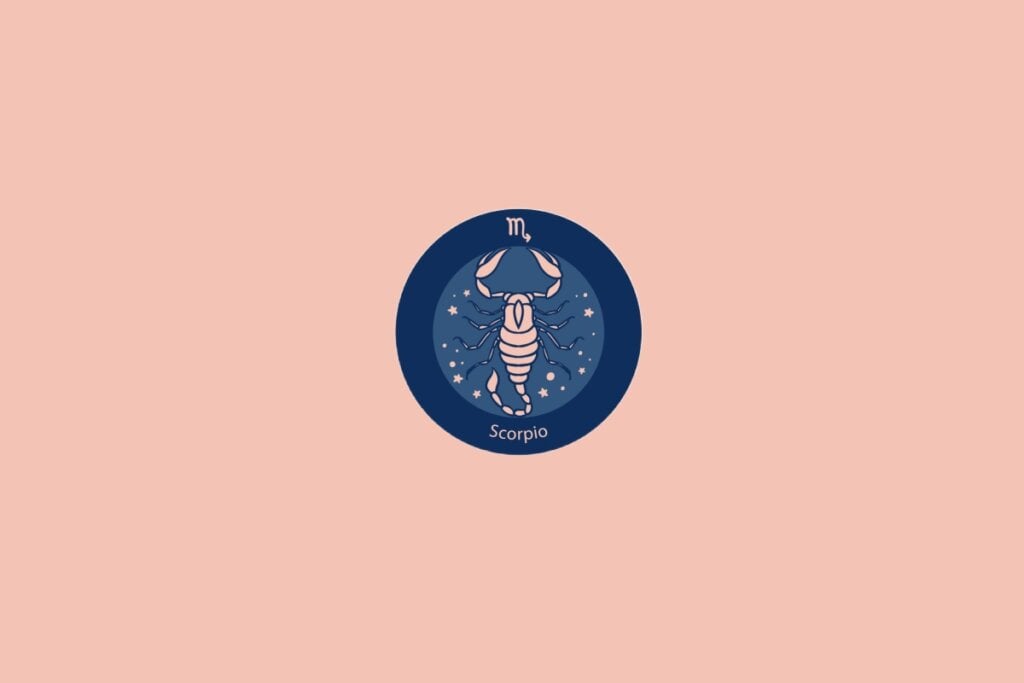 Horóscopo do dia: previsão para os 12 signos em 11/06/2025 62 Ilustração do signo de Escorpião com um escorpião em meio a estrelas em fundo azul e rosa