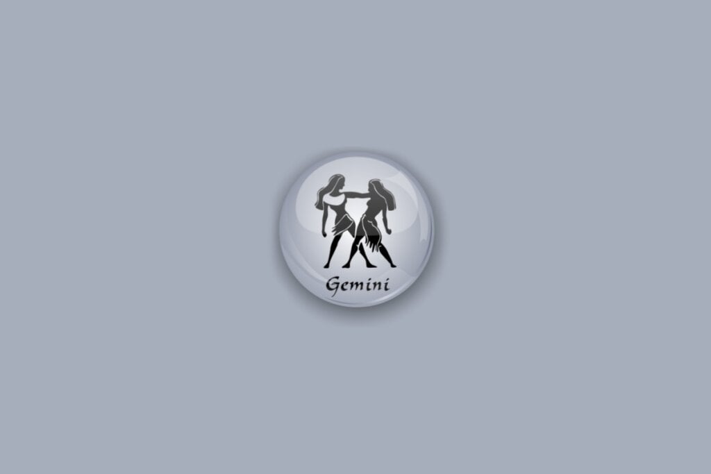 Horóscopo do dia: previsão para os 12 signos em 02/06/2025 57 Ícone de Gêmeos com o símbolo de duas figuras humanas representando gêmeos em fundo cinza-claro.